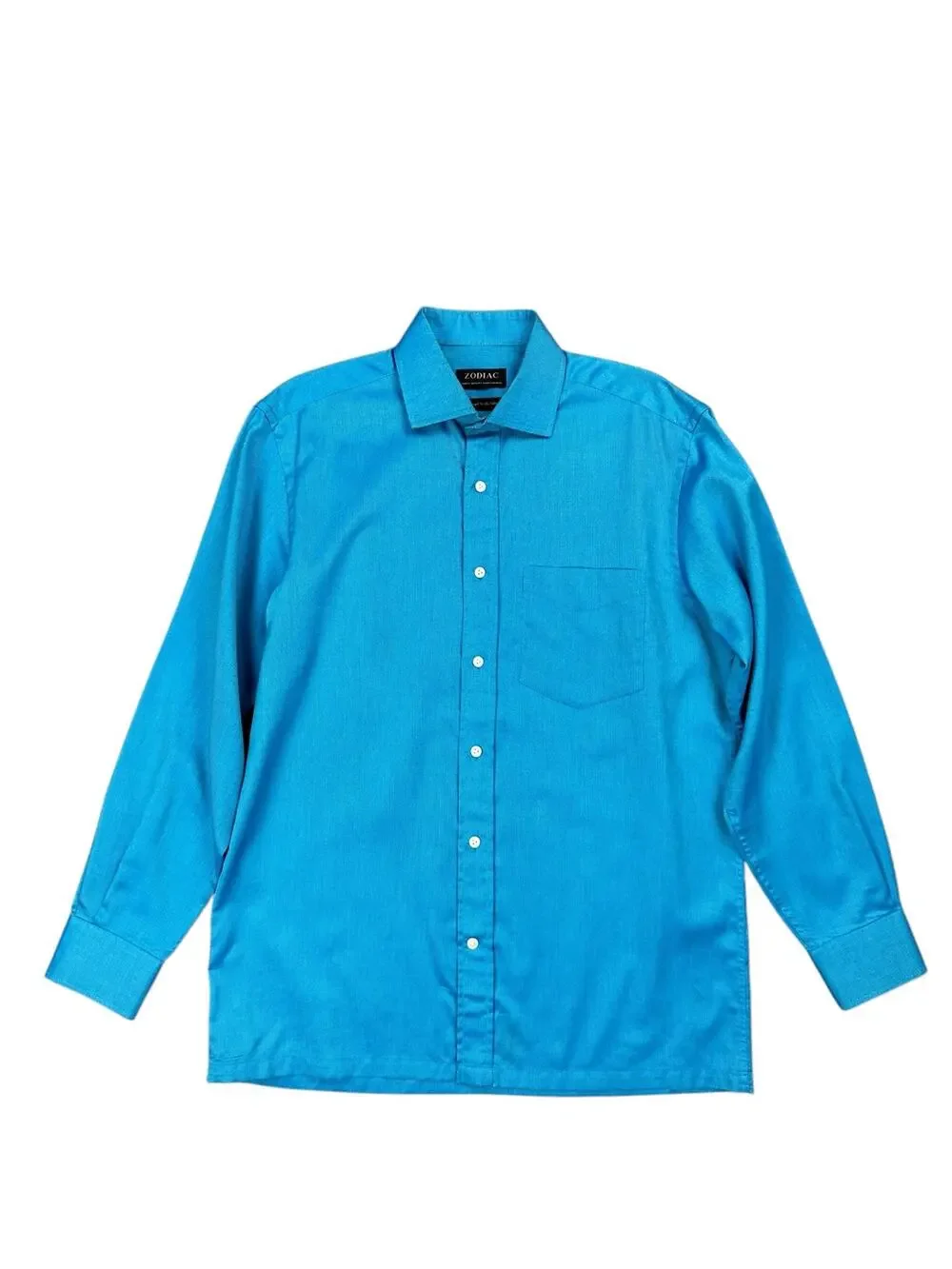 Zodiac Birds Eye Updated Fit Mercerized Two-Ply Cotton Long Sleeve — 15.75 (Med)